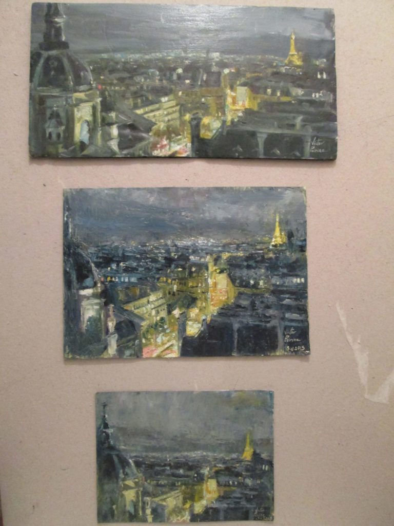 3 interprétations d'une vue de Paris